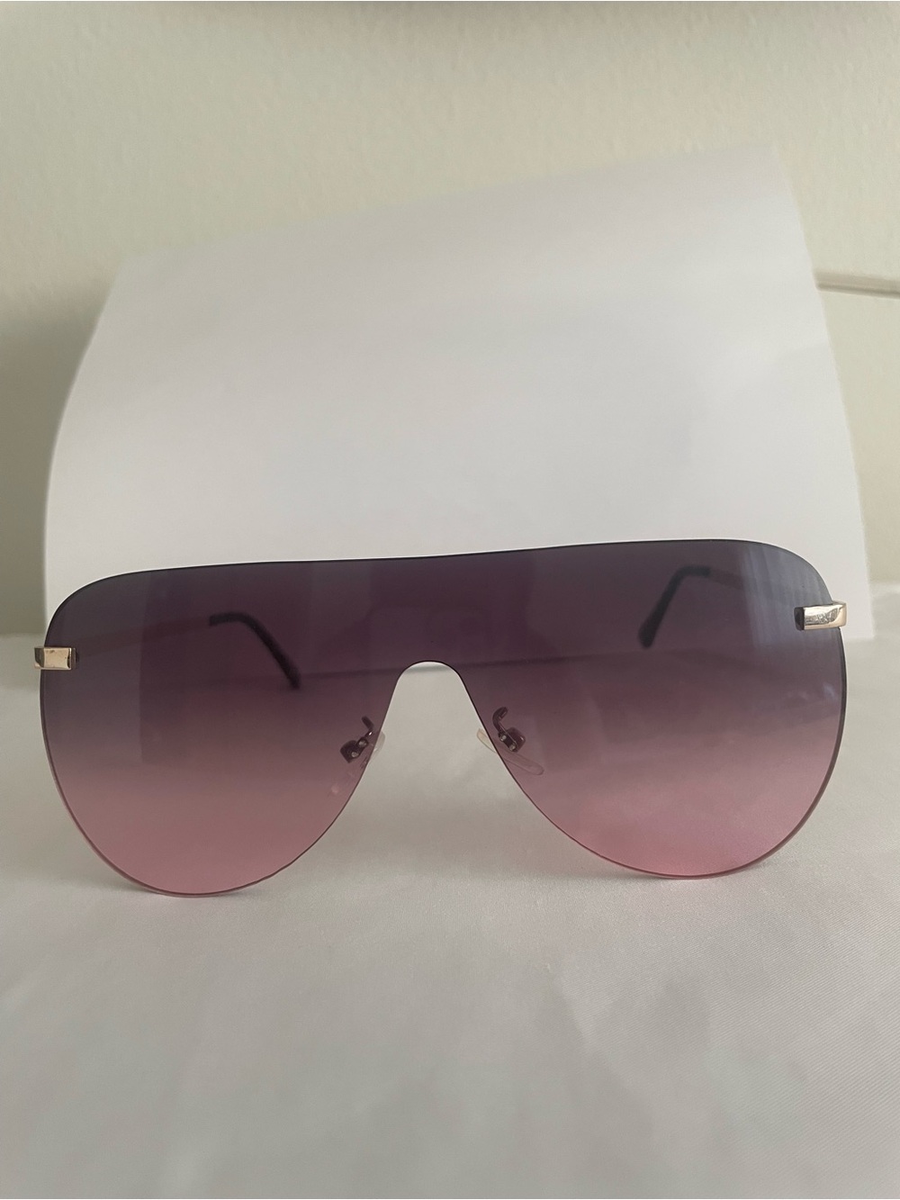 Women’s Gradient Purple Shield Sunglasses